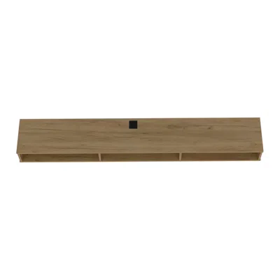 Depot E-shop Northport Tv Stand, 3 Shelves, Natural Oak In Brown