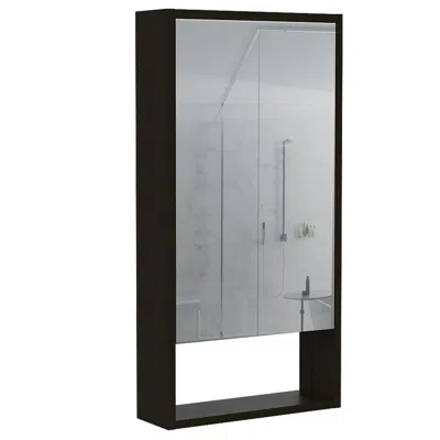 Depot E-shop Palermo Medicine Cabiner Black Wengue