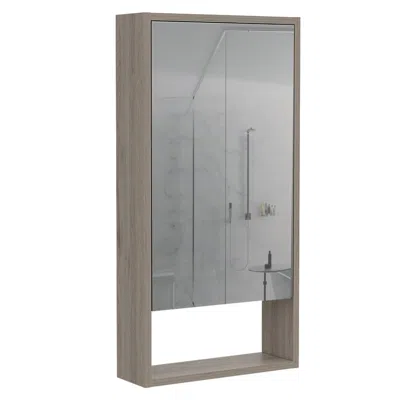 Depot E-shop Palermo Medicine Cabinet Light Grey In Gray