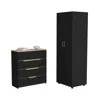 Depot E-shop Raines 2 Piece Bedroom Set, London Armoire + Aralia Drawer Dresser