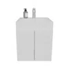 Depot E-shop Rayle Bathroom Vanity, 2 Doors, White In White