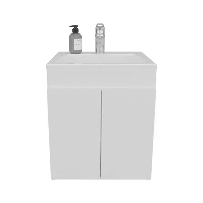 Depot E-shop Rayle Bathroom Vanity, 2 Doors, White