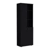 Depot E-shop Riner 67" H Multistotage With 5-tier Storage Shelves And 2 Doors, Black