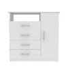 Depot E-shop Rioja 4 Drawer Dresser In White