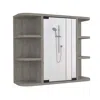 Depot E-shop Roma Mirrored Medicine Cabinet Light Grey