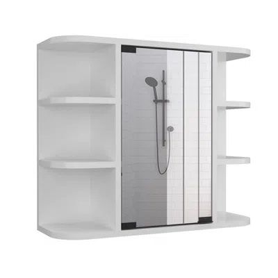 Depot E-shop Roma Mirrored Medicine Cabinet White
