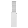 Depot E-shop Rupert Folding Table, 3 Shelves, White In White