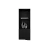 Depot E-shop Salem Wall Cabinet With 1 Door And 3 Shelves, Black In Black