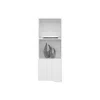 Depot E-shop Salem Wall Cabinet With 1 Door And 3 Shelves, White In White