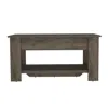 Depot E-shop Saturn Storage Table, One Flexible Table Shelf, Four Legs, Low Shelf, Internal Storage-