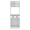 Depot E-shop Selmer Pantry Cabinet With Drawer And 3-doors, White