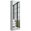 Depot E-shop Seul Wall Mounted Shoe Rack With Mirror White