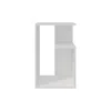 Depot E-shop Stebbins Side Table, 2 Shelves, White In White