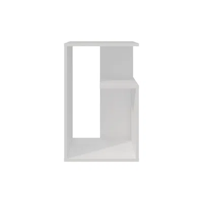 Depot E-shop Stebbins Side Table, 2 Shelves, White