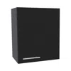 Depot E-shop Sterling Wall Cabinet With 1 Door And 2 Shelves, Black In Black