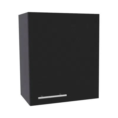 Depot E-shop Sterling Wall Cabinet With 1 Door And 2 Shelves, Black