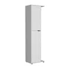Shop Depot E-shop Storage Closet With One Door, Four Shelves And Broom And Mop Holder,white