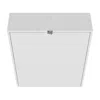 Depot E-shop Stovall Folding Table, 4 Shelves, White In White