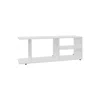 Depot E-shop Sudley Entertainment Center With 4 Shelves And 4 Legs, White In White
