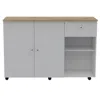 Depot E-shop Syros Kitchen Island Cart White
