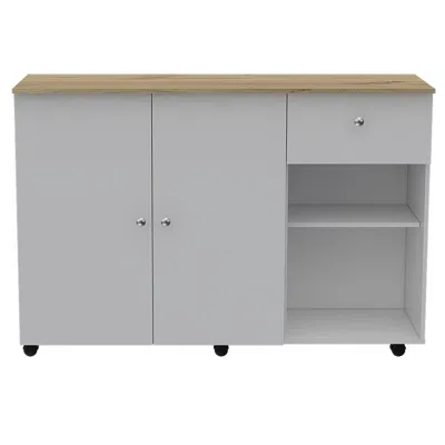 Depot E-shop Syros Kitchen Island Cart White