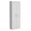 Depot E-shop Teller Pantry Cabinet With 5 Shelves, White -kitchen