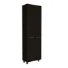 Depot E-shop Tunez Pantry Cabinet Black (2c) Wengue