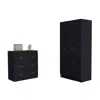 Depot E-shop Turner 2 Piece Bedroom Set, Cartagena Armoire + Capri Three Drawer Dresser