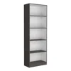 Depot E-shop Vinton 4-tier Bookcase With Modern Storage For Books And Décor In Brown