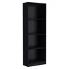 Depot E-shop Vinton Bookcase With Spacious Tier-shelving Design, Black