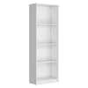 Depot E-shop Vinton Bookcase With Spacious Tier-shelving Design, White -office In White