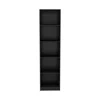 Depot E-shop Vinton Xs Bookcase Compact Bookshelf With Multiple Shelves, Black