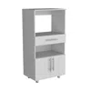 Depot E-shop Wales Kitchen Pantry With 2 Shelves And 2 Doors, White -kitchen