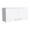 Depot E-shop Wall Cabinet 19"h, Two Doors, Two Internal Shelves, White In White