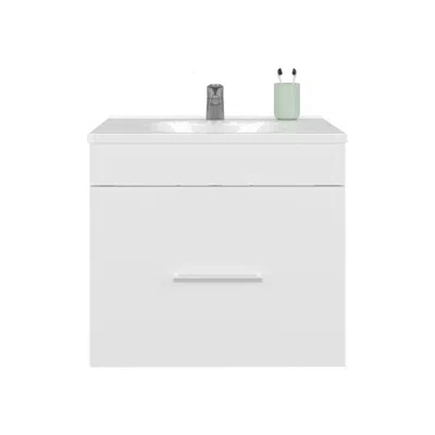 Depot E-shop Wixom Bathroom Vanity, 1 Drawer, White