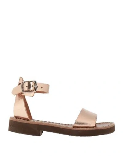 Deran 1888 Babies'  Newborn Girl Sandals Copper Size 9.5c Leather In Orange