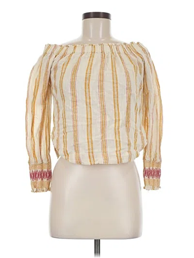 Pre-owned Derek Heart 3/4 Sleeve Blouse In Yellow