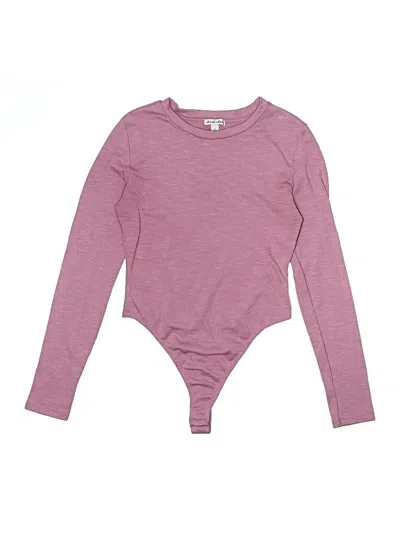 Pre-owned Derek Heart Bodysuit In Purple