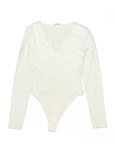Pre-owned Derek Heart Bodysuit In White