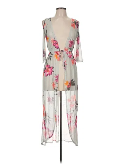 Pre-owned Derek Heart Cardigan Sweater In Blue