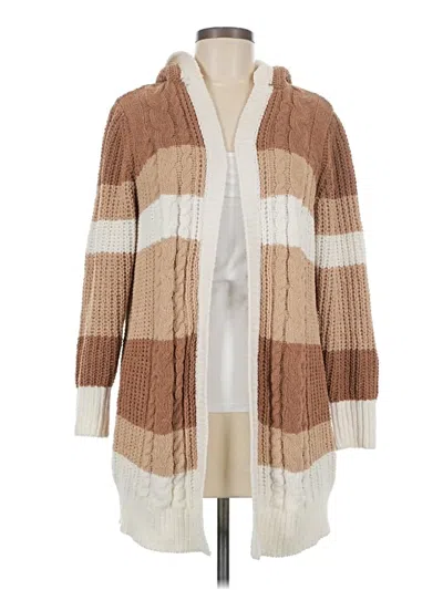 Pre-owned Derek Heart Cardigan Sweater In Brown