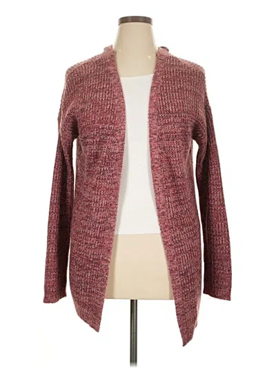 Pre-owned Derek Heart Cardigan Sweater In Burgundy