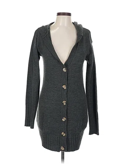 Pre-owned Derek Heart Cardigan Sweater In Gray