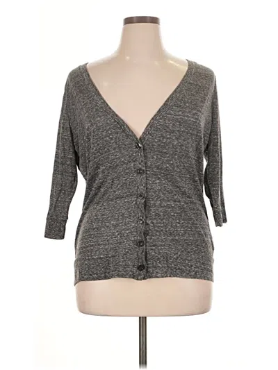 Pre-owned Derek Heart Cardigan Sweater In Gray