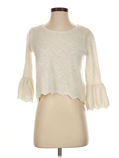 Pre-owned Derek Heart Cardigan Sweater In Ivory