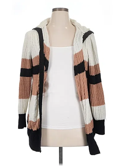 Pre-owned Derek Heart Cardigan Sweater In Tan