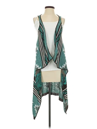 Pre-owned Derek Heart Cardigan Sweater In Teal