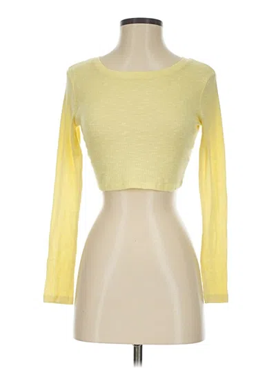Pre-owned Derek Heart Cardigan Sweater In Yellow