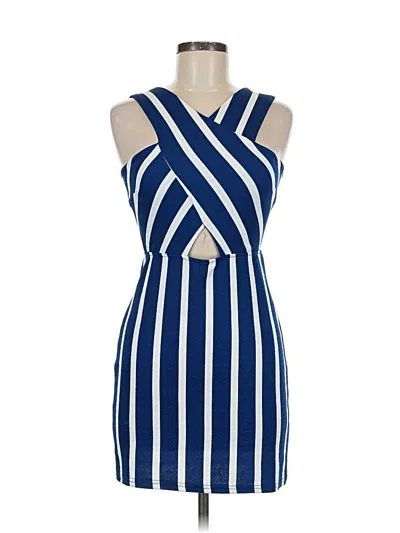 Pre-owned Derek Heart Casual Dress In Blue