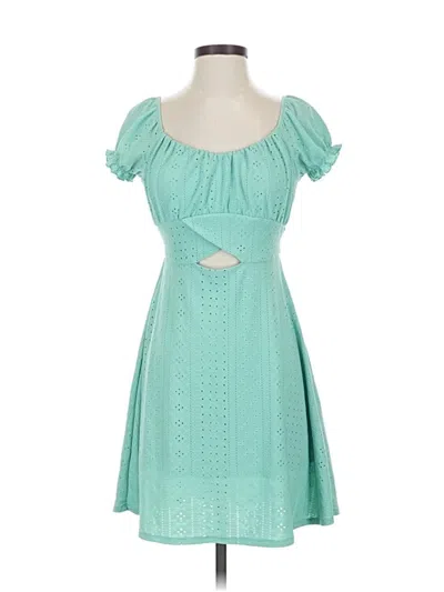 Pre-owned Derek Heart Casual Dress In Blue